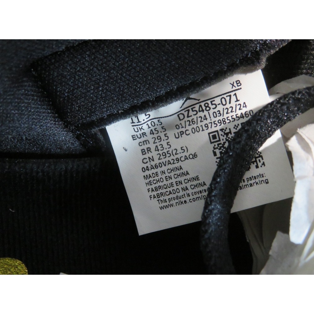 Air Jordan 1 Retro High OG Black Metallic Gold Mens Size 11.5 DZ5485-071 Shoes - Picture 9 of 10